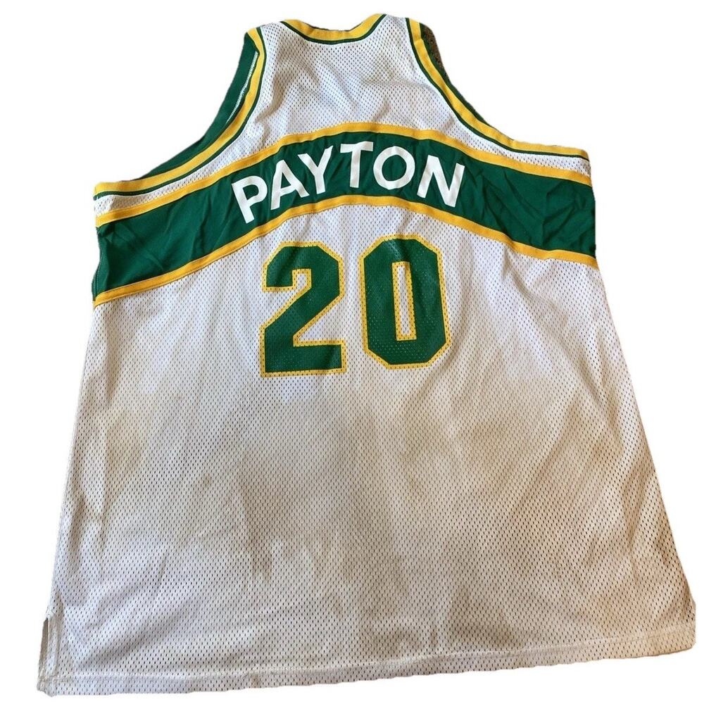 Authentic Mitchell & Ness Gary Payton 93-94 Seattle Sonics 20 Jersey Men 60 USA